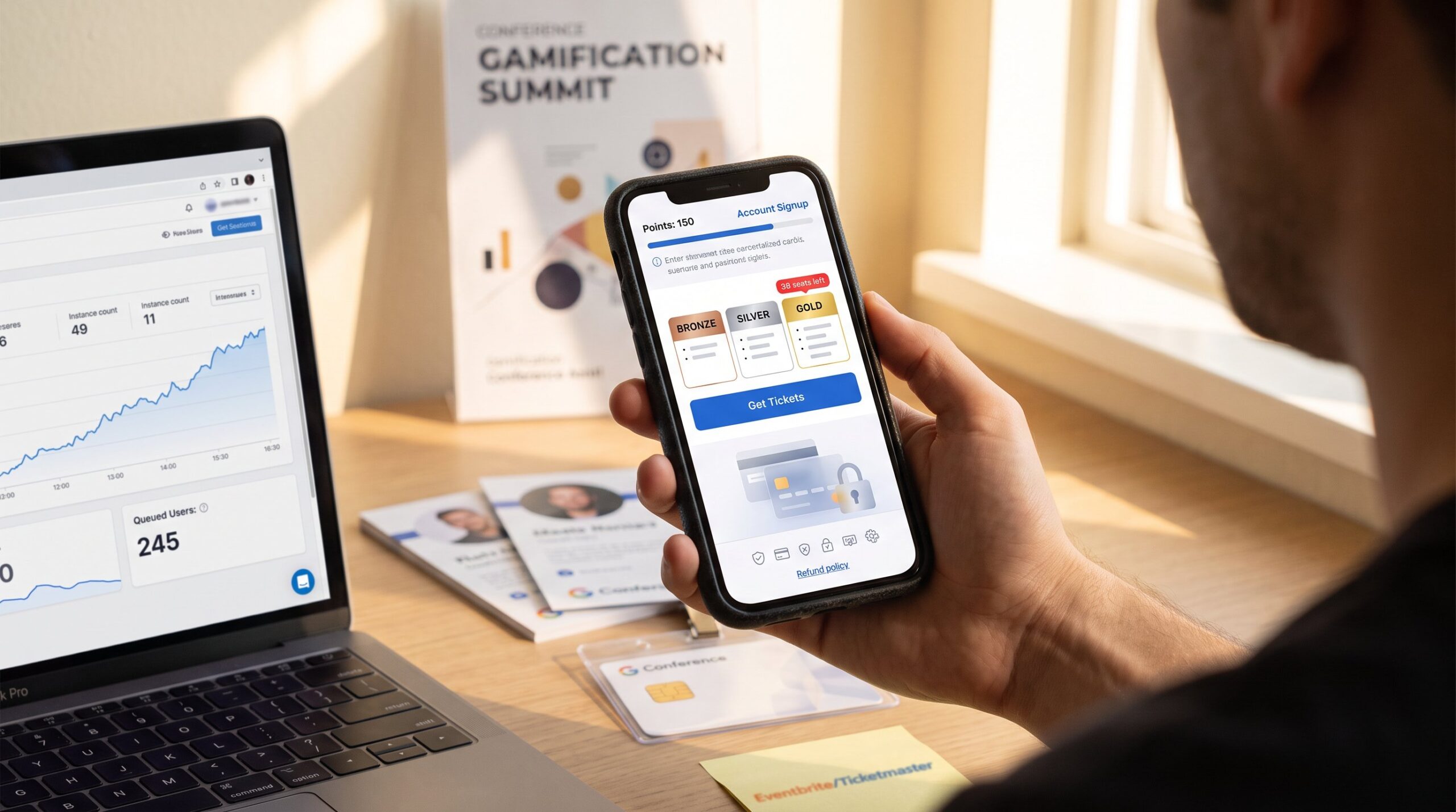 How the Gamification Summit 2021 Ticket Website Worked