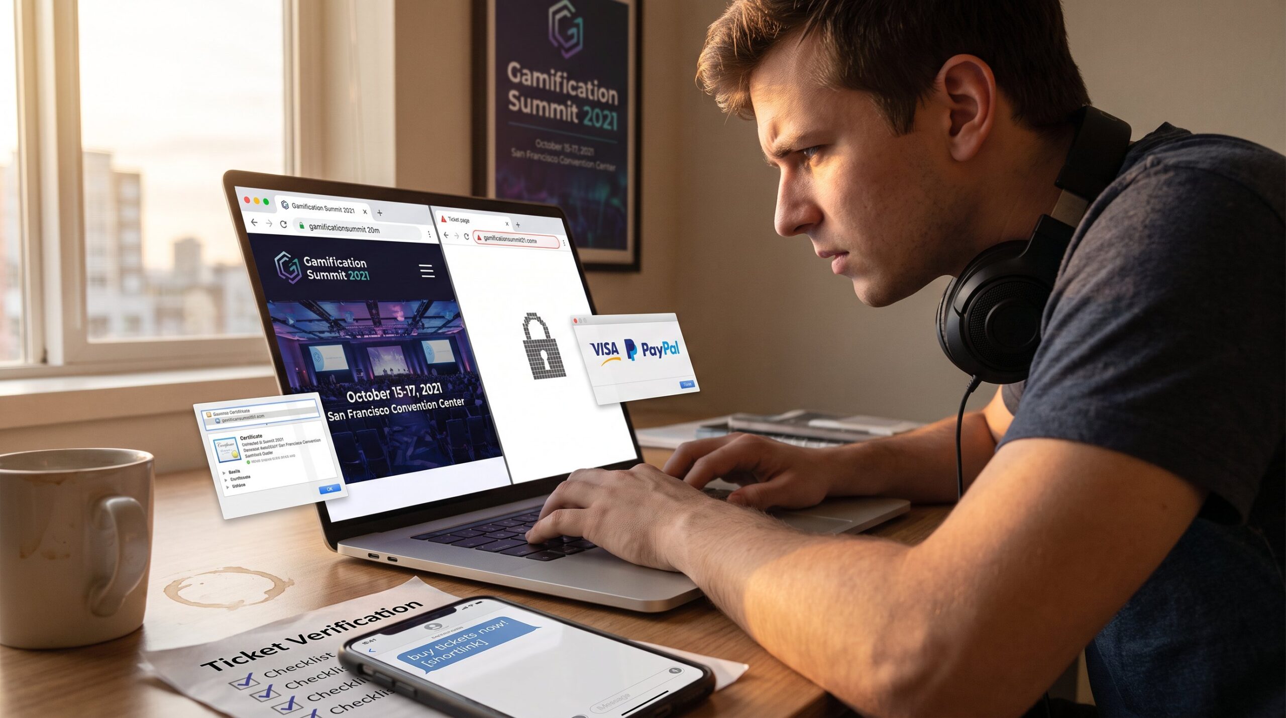 How to Verify a Gamification Summit 2021 Ticket Website